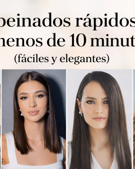 Cabecera del blog con 7 peinados rápidos en menos de 10 minutos: moños, melena pulida y ondas con acabado elegante